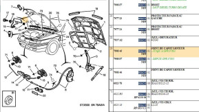 Engine hood gasket