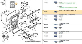 Rear door panel sealing sheet