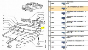 Armature pare-chocs arrière
