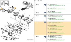 Console switch support rear part