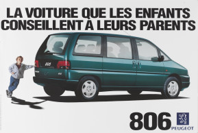 Affiche 806 voiture des enfants - 1994