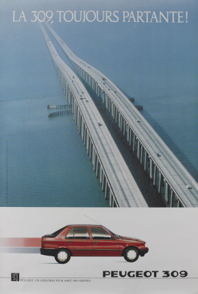 Affiche 309 toujours partante pont- 1991