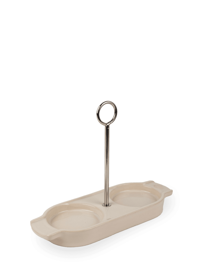 Linea ceramic tray for 2...