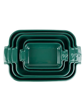 Plat rectangle 32cm vert foret