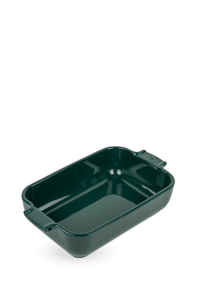 Plat rectangle 22cm vert foret