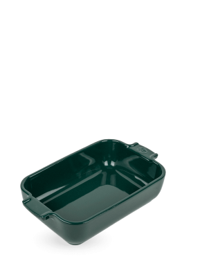 Plat rectangle 22cm vert foret