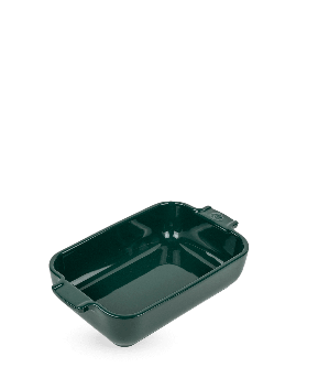 Plat rectangle 22cm vert foret