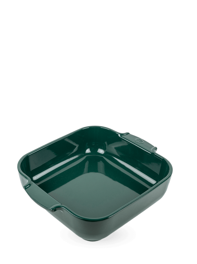 Plat carre 28 cm vert foret