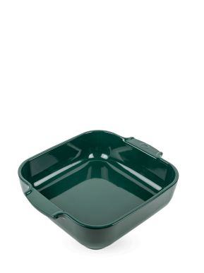 Plat carre 28 cm vert foret