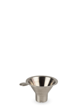 Stainless steel funnel for mills