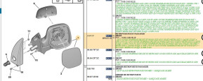 Retroviseur exterieur droit passager