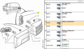 Porte lampe de feu arriere