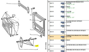 Correcteur projecteur sur phare gauche