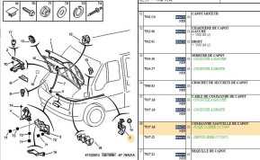 Hood manual control