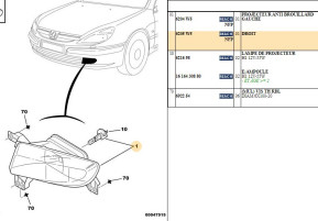 Right anti-fog light