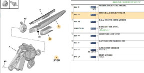 Rear window wiper brush holder