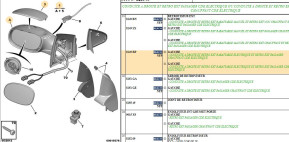 Retroviseur exterieur gauche