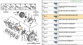 Engine block plate gasket