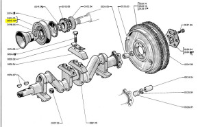 Pulley on crankshaft