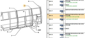 Left side panel post