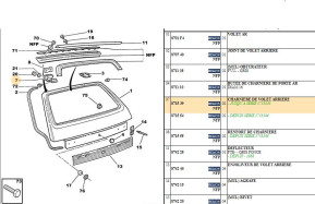 Rear flap hinge