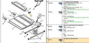 Fixing plate on rear shelf