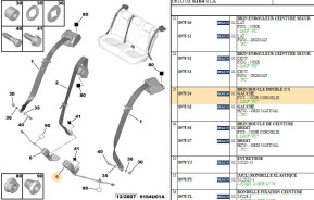 Double left safety belt buckle strap