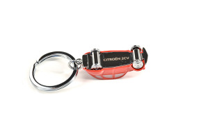 Key ring 2cv 3d red