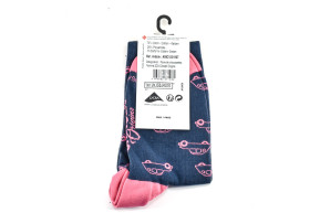 Chaussettes femme 2cv bleu/fushia 35/41