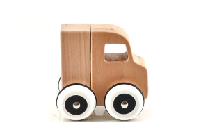 Magnetic wooden truck citrÖen pomp poli