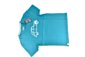 T-shirt 2cv bleu celadon femme taille s