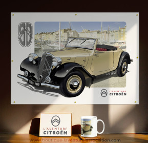 Poster traction cabriolet 7a 1934 beige