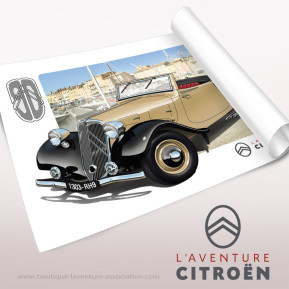 Poster traction cabriolet 7a 1934 beige