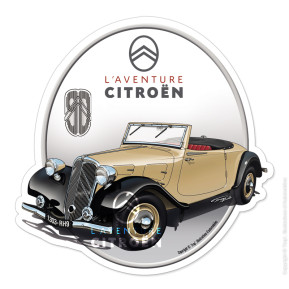 Sticker traction cabriolet 7a 1934 beige