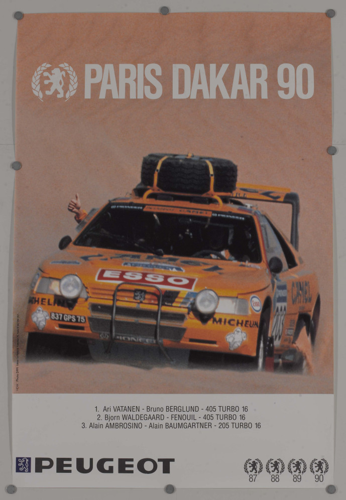 Affiche 405 turbo 16 paris...