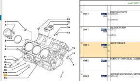 Robinet vidange eau carter moteur