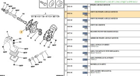 Engine oil pump gasket