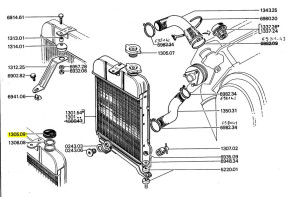 Bouchon remplissage radiateur eau