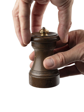 1874 pepper mill patinated wood 10cm