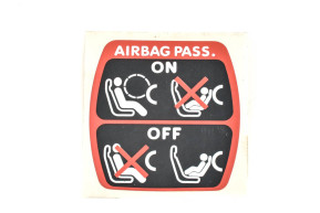 Etiquette air-bag passager