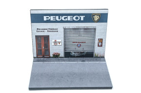 Diorama 1/43 garage metallic door