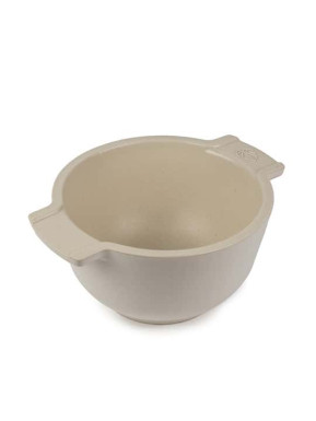 Ecru ceramic mortar 
 beech pestle