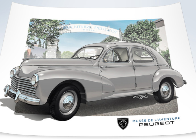 203 sedan grey 1955 (poster)