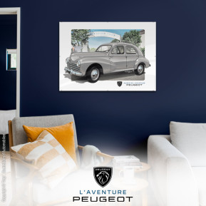 203 sedan grey 1955 (poster)