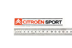 Ecusson citroen sport 2.5 x 13.5 cm