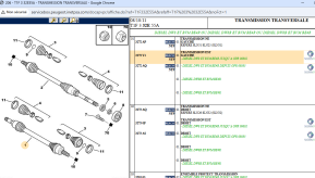 Transmission echange standard gauche