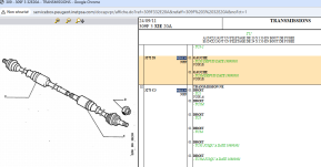 Standard left exchange transmission