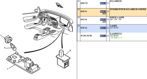 Trunk light switch