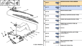 Rear window wiper motor