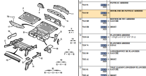 Rear panel liner